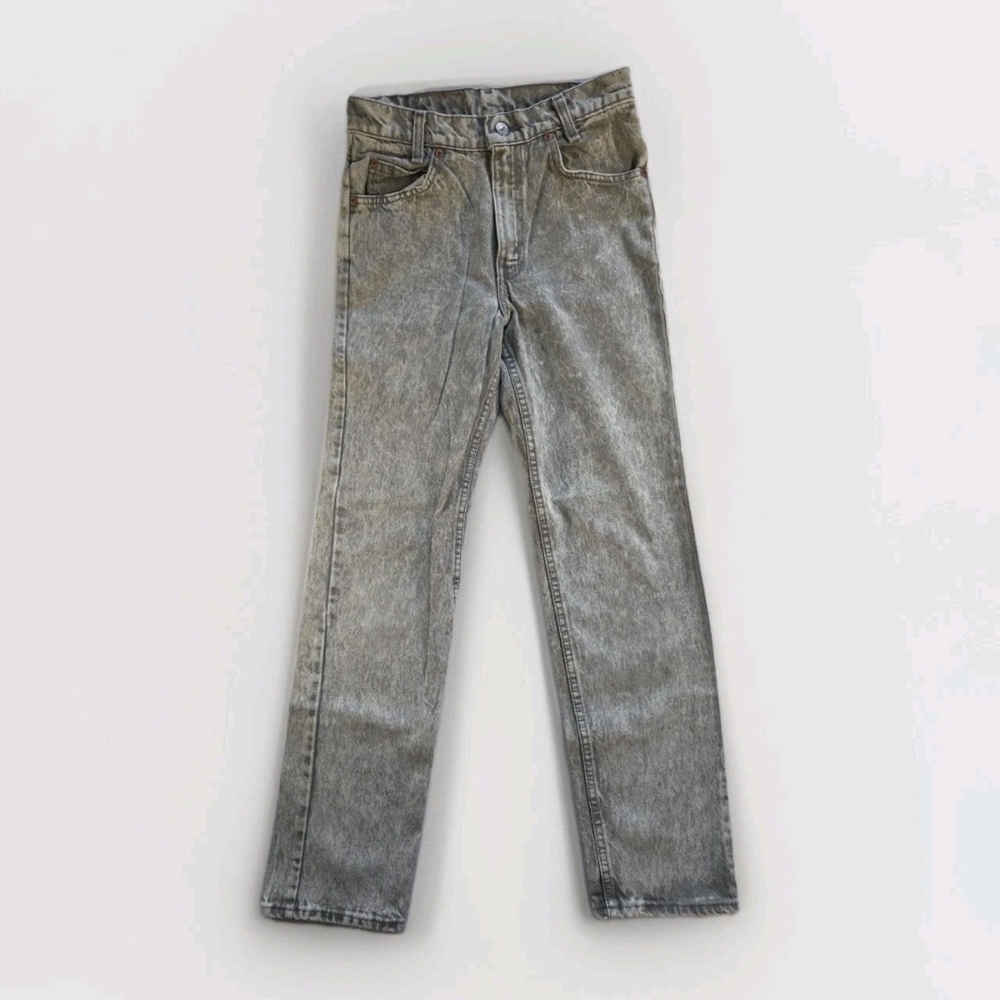 Vintage Levi's Silver Tab Jeans W28 L30 Made in USA 90s Black Gray Stone Washed